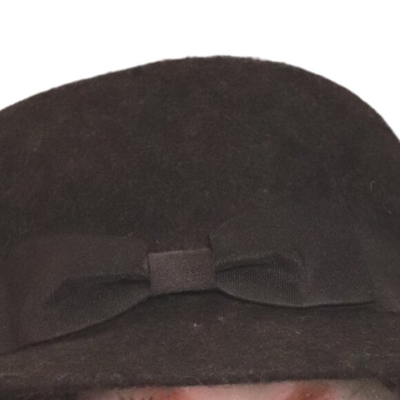 ☀️2 For $10  WOMENS BLACK WOOL HAT - Picture 2 of 2
